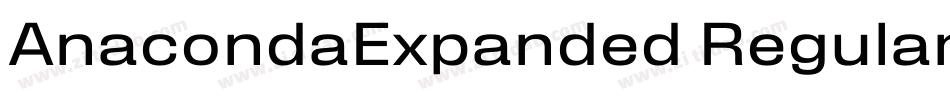 AnacondaExpanded Regular字体转换